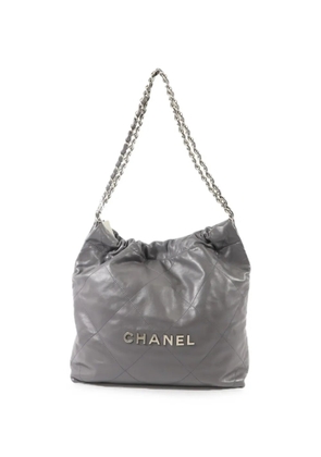 CHANEL Pre-Owned 22 Chanel chain-strap shoulder bag - Grey
