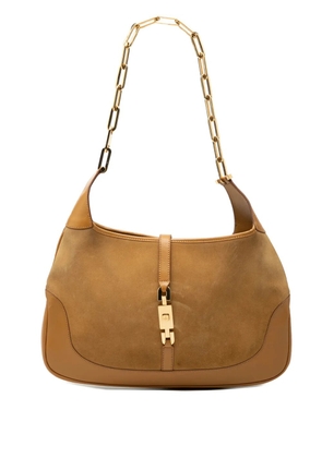 Gucci Pre-Owned 2000-2015 Suede and Calfskin Chain Jackie Shoulder Bag hobo bag - Brown