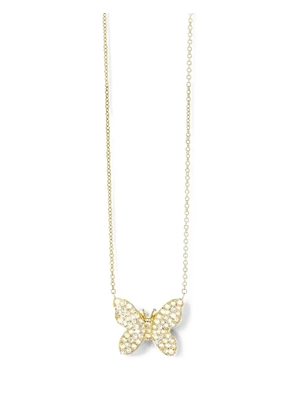 Sydney Evan diamond butterfly necklace - Gold
