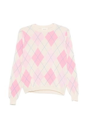 VICOLO argyle-pattern sweater - Neutrals