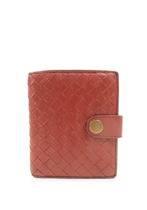 Bottega Veneta Pre-Owned Intrecciato bifold wallet - Red