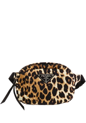 Prada Pre-Owned 2013-2026 Tessuto Leopard Print belt bag - Neutrals