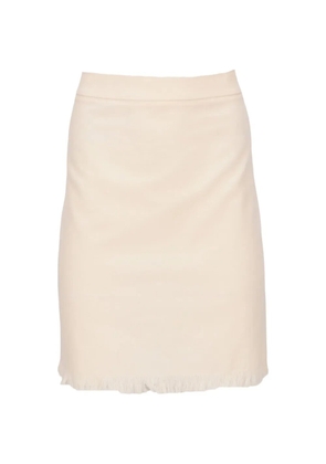 TOM FORD ruffle-trim mini skirt - Neutrals
