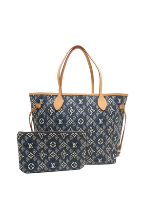 Louis Vuitton Pre-Owned 2020 Monogram Jacquard Since 1854 Neverfull MM tote bag - Blue