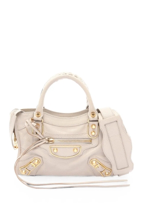Balenciaga Pre-Owned 2000s mini City metallic edge handbag - Neutrals
