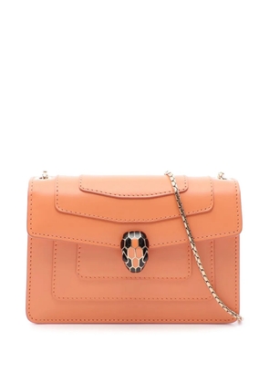 Bvlgari Pre-Owned 2010-2026 Leather Serpenti Forever Chain Flap shoulder bag - Orange