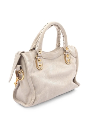 Balenciaga Pre-Owned 2000s mini City metallic edge handbag - Neutrals