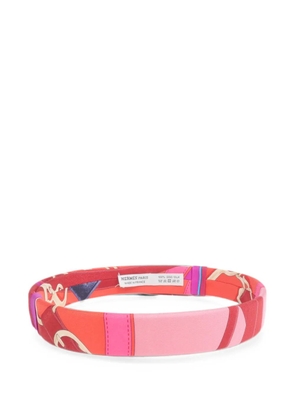 Hermès Pre-Owned graphic-print hairband - Red