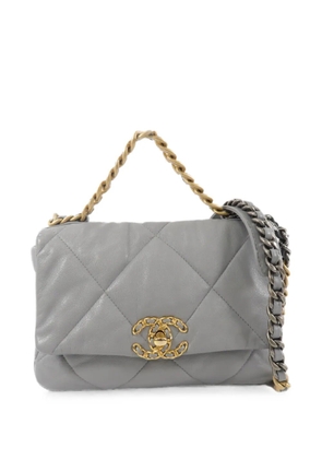 CHANEL Pre-Owned Chanel 19 chain shoulder bag - Grey
