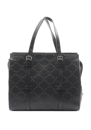 Gucci Pre-Owned 2000-2015 GG Embossed tote bag - Black