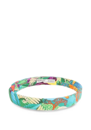 Hermès Pre-Owned silk hairband - Blue
