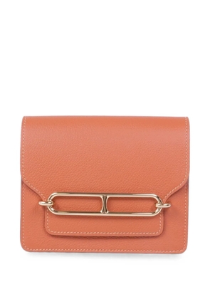 Hermès Pre-Owned 2021 slim Roulis compact wallet - Orange