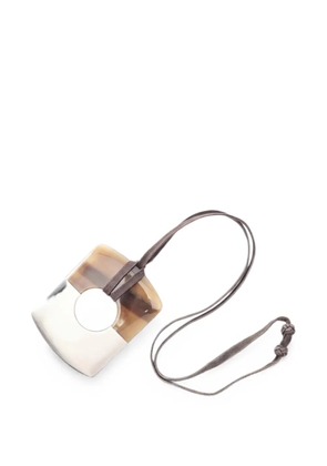 Hermès Pre-Owned 2010s Dalva buffalo-horn necklace - Brown