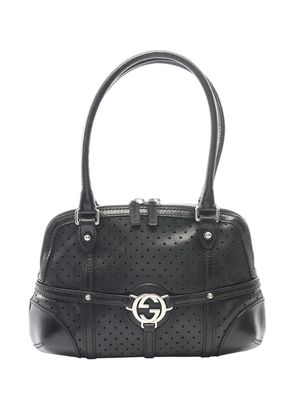 Gucci Pre-Owned 2000-2015 Perforated Leather shoulder bag - Black