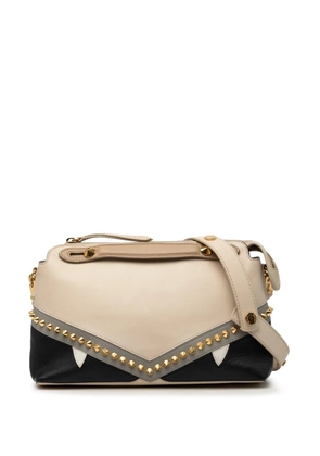 Fendi Pre-Owned 2010-2026 Medium Studded Leather Monster Eyes By The Way satchel - Neutrals