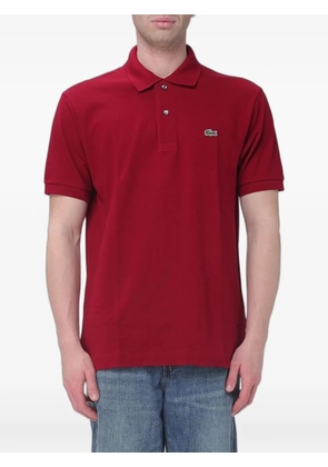 Lacoste logo-patch piqué polo shirt - Red