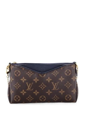 Louis Vuitton Pre-Owned Pallas Monogram Canvas with Leather clutch bag - Blue