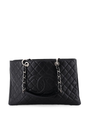 CHANEL Pre-Owned Grand Shopping Quilted Caviar XL tote bag - Black