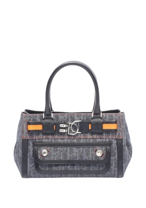 Christian Dior Pre-Owned 2000-2026 Diorissimo Trotter Denim Flight Handle Bag tote bag - Blue