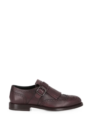 Tod's fringe-detail brogue loafers - Brown