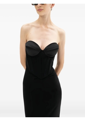 ACTUALEE corset-style sweetheart-neck dress - Black