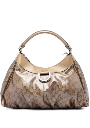 Gucci Pre-Owned 2016-2026 GG Crystal Abbey D Ring shoulder bag - Neutrals