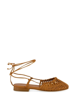 Hereu Mantera knotted leather sandals - Brown