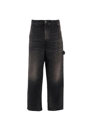 Haikure washed-finish straight-leg jeans - Grey