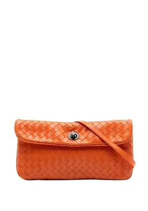 Bottega Veneta Pre-Owned 2011 Mini Nappa Intrecciato Turn Lock crossbody bag - Orange