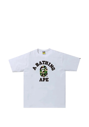 A BATHING APE® ABC Camo College T-shirt - White