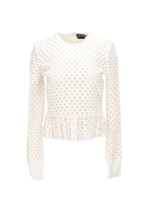TOM FORD broderie-anglaise blouse - White