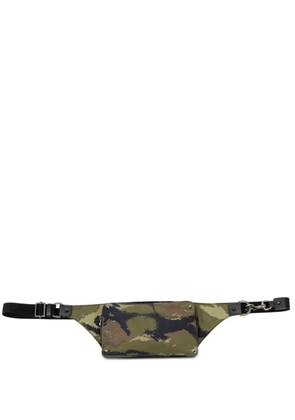 Valentino Garavani Pre-Owned 2018-2026 Nylon Rockstud Camouflage belt bag - Green
