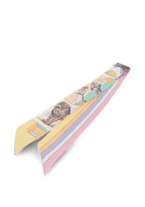 Hermès Pre-Owned Twilly silk scarf - Yellow
