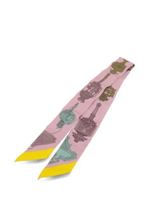 Hermès Pre-Owned Twilly print-detail scarf - Purple