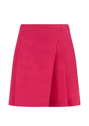 Alberta Ferretti wrap-design pleated skorts - Pink
