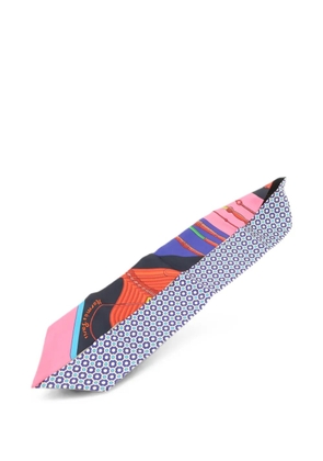 Hermès Pre-Owned geometric-print silk scarf - Purple