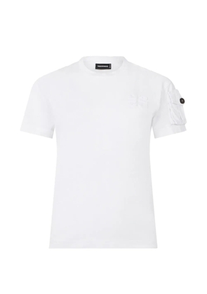 DSQUARED2 D2 Upside Down just right fit T-shirt - White