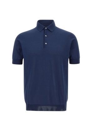 Filippo De Laurentiis cotton polo shirt - Blue