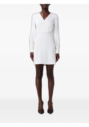Armani Exchange crêpe V-neck dress - Neutrals