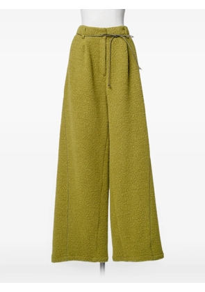 Muller Of Yoshiokubo fleece wide-leg trousers - Green