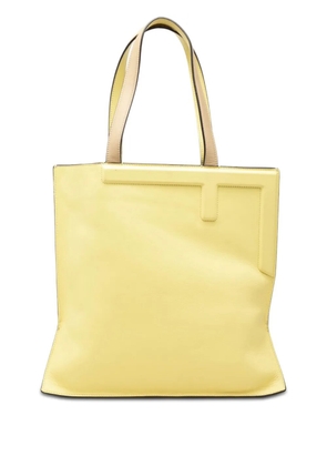 Fendi Pre-Owned 2010-2026 Medium Bicolor Smooth Calfskin Flip tote bag - Yellow