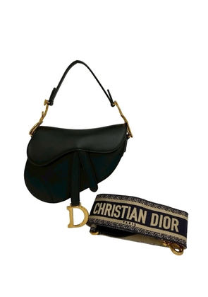 Christian Dior Pre-Owned 2000-2018 Mini Smooth Calfskin Saddle Bag satchel - Black