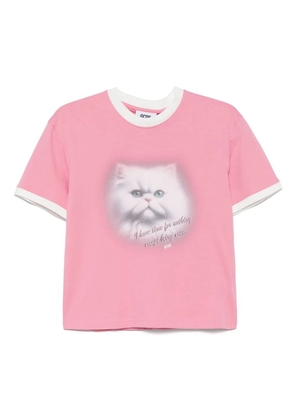 GCDS Cat-print T-shirt - Pink