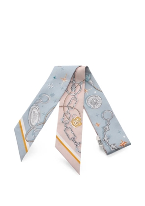 Hermès Pre-Owned 2020s C'est La Fête scarf - Blue
