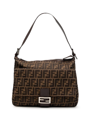 Fendi Pre-Owned 2000-2010 Zucca Canvas Mamma Forever Zip shoulder bag - Brown