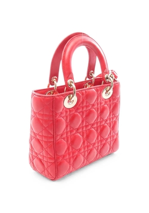 Christian Dior Pre-Owned 2010s Lady Dior two-way leather handbag - Red