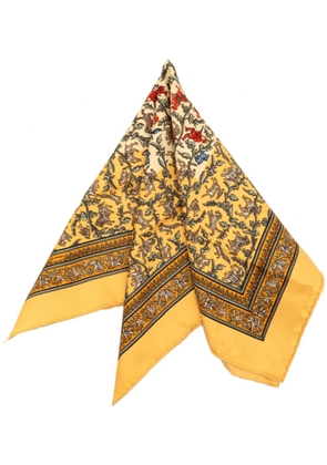 Hermès Pre-Owned 2000-2026 Chasse en Inde Silk Scarf 42 scarves - Yellow