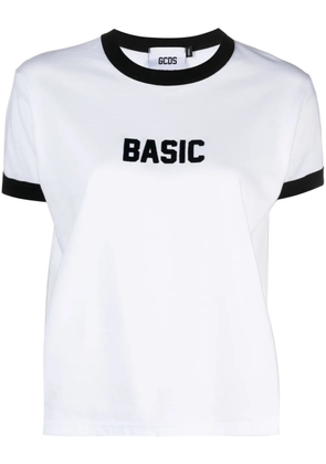 GCDS logo-print cotton T-shirt - White