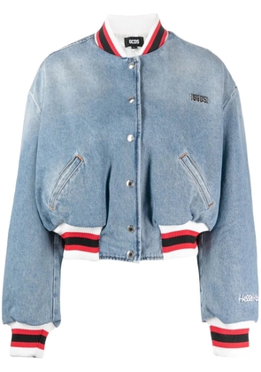 GCDS Hello Kitty denim bomber jacket - Blue