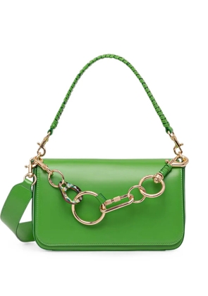 Benetton Be Bag woven-handle chain-link shoulder bag - Green